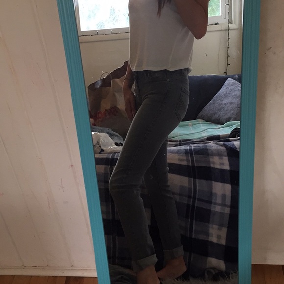 Grey long jeans - Picture 2 of 3
